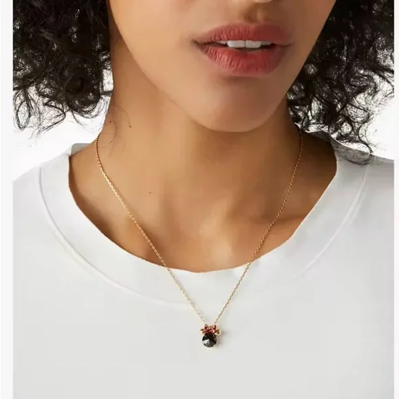 KATE SPADE ♠️ Disney Collection New York Minnie Studs & Necklace set, NEW - Picture 7 of 9